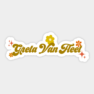 Greta Van Fleet - 70s style Sticker